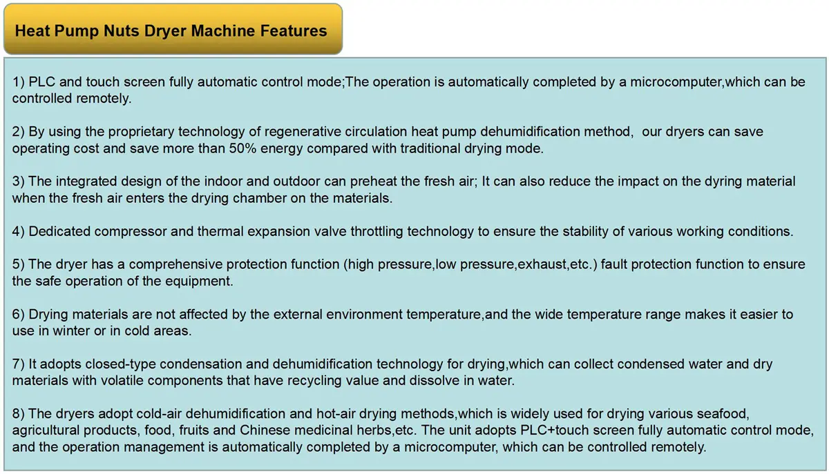 nuts drying machine